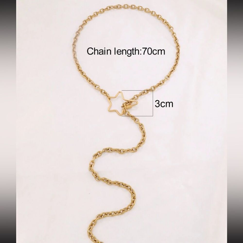 Star chain necklace N702